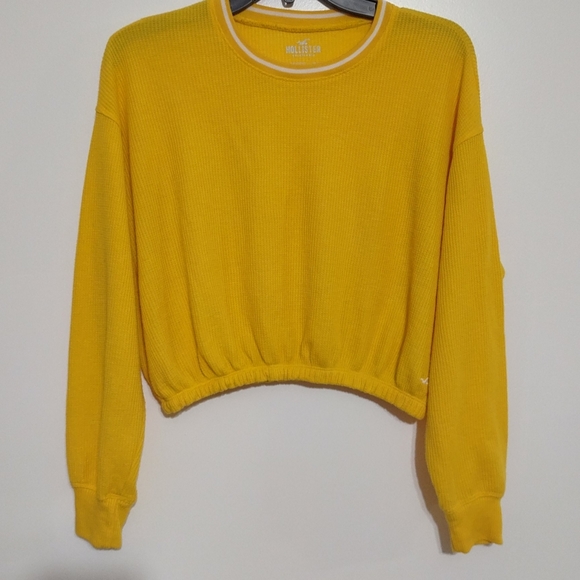 Hollister California Boyfriend T-shirt XS Yellow - Picture 4 of 14